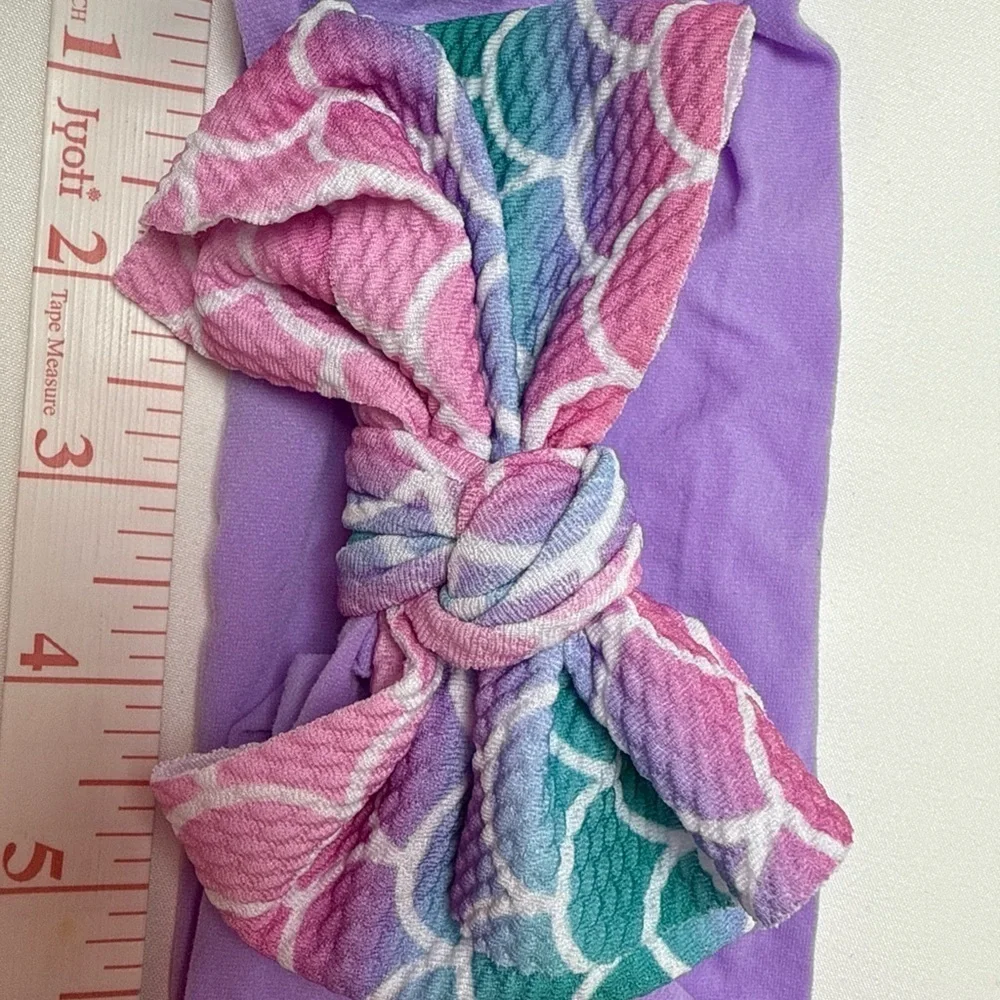 Purple and Multicolor Headband